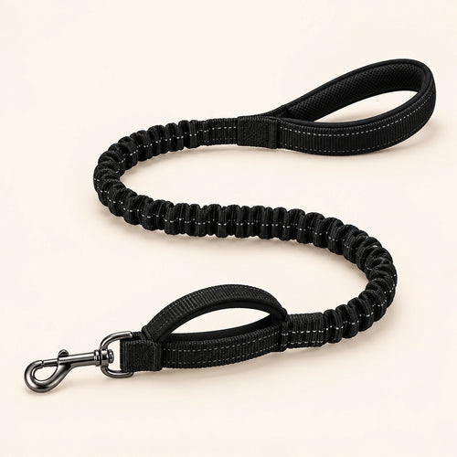 Guinzaglio elastico Brave Pet nero