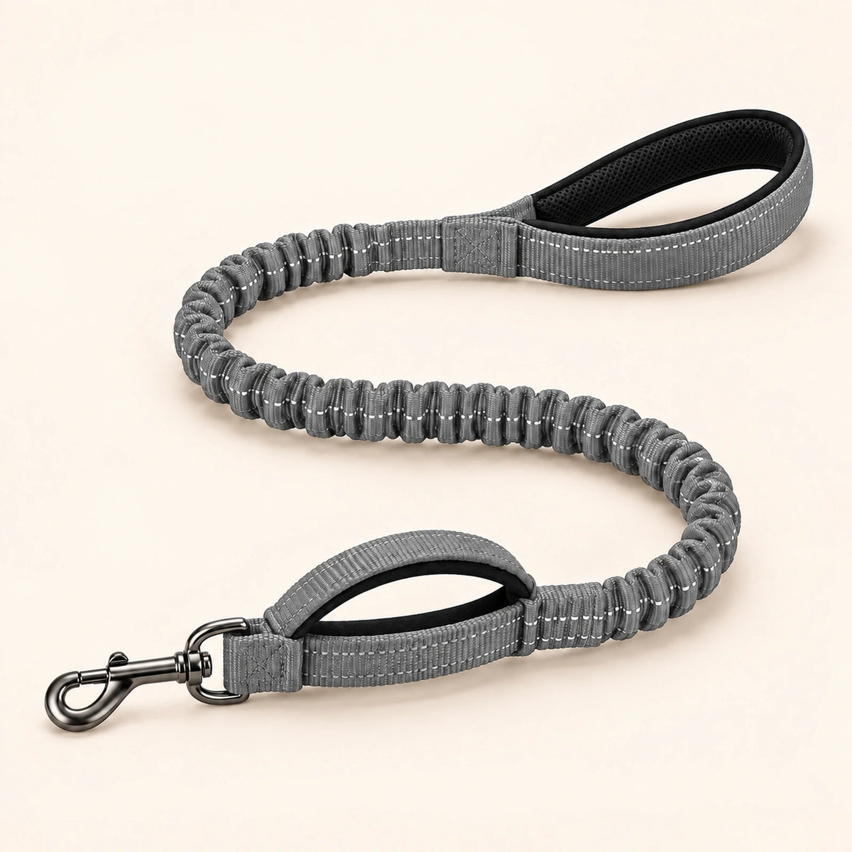 Guinzaglio elastico Brave Pet grigio