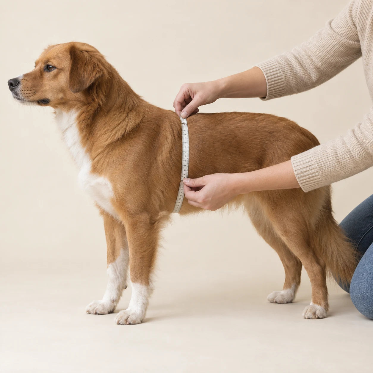 Cane misurato attorno alla parte più larga del torace, subito dietro le zampe anteriori